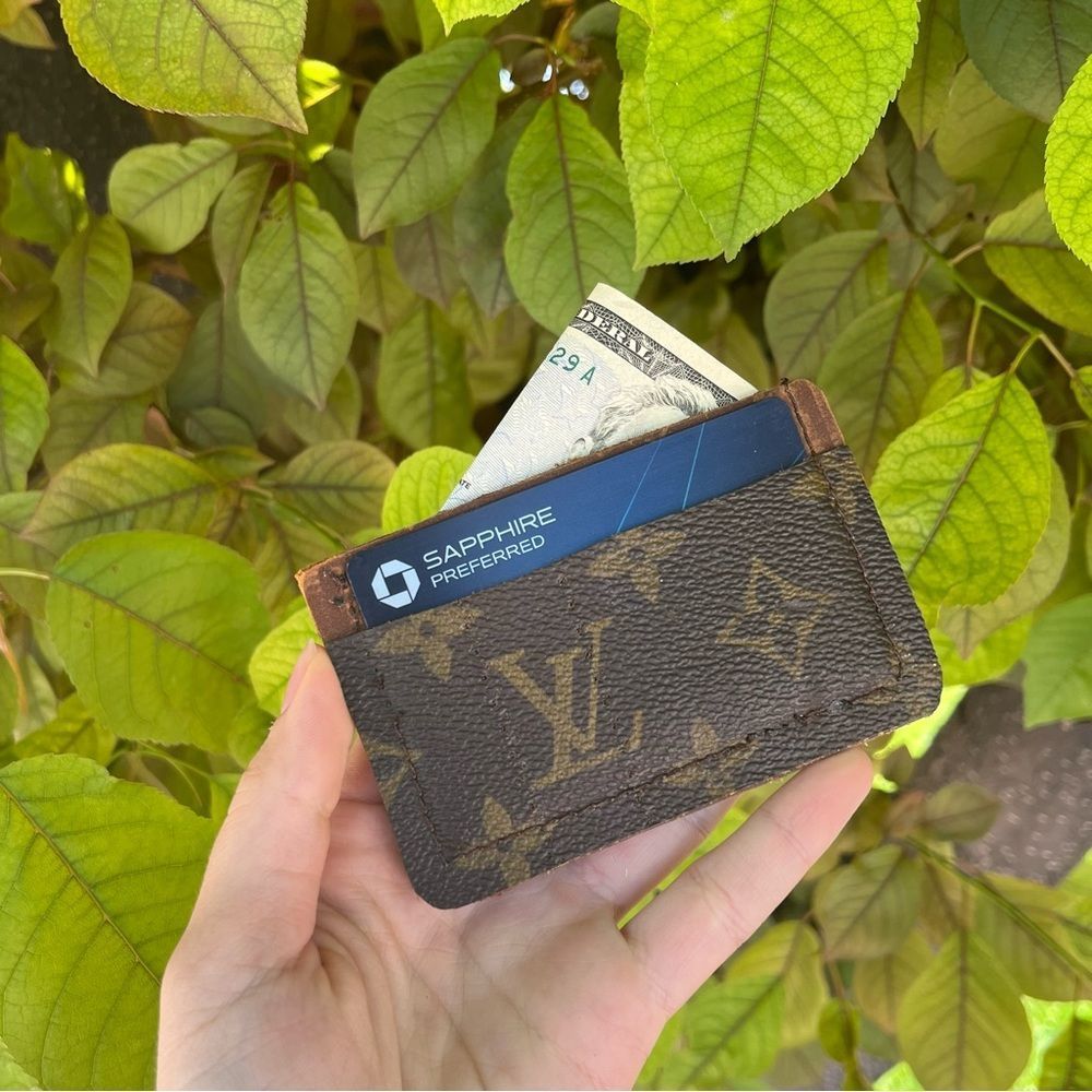 LOUIS VUITTON Monogram Brown Vintage Card Holder Wallet - Picture 1 of 10